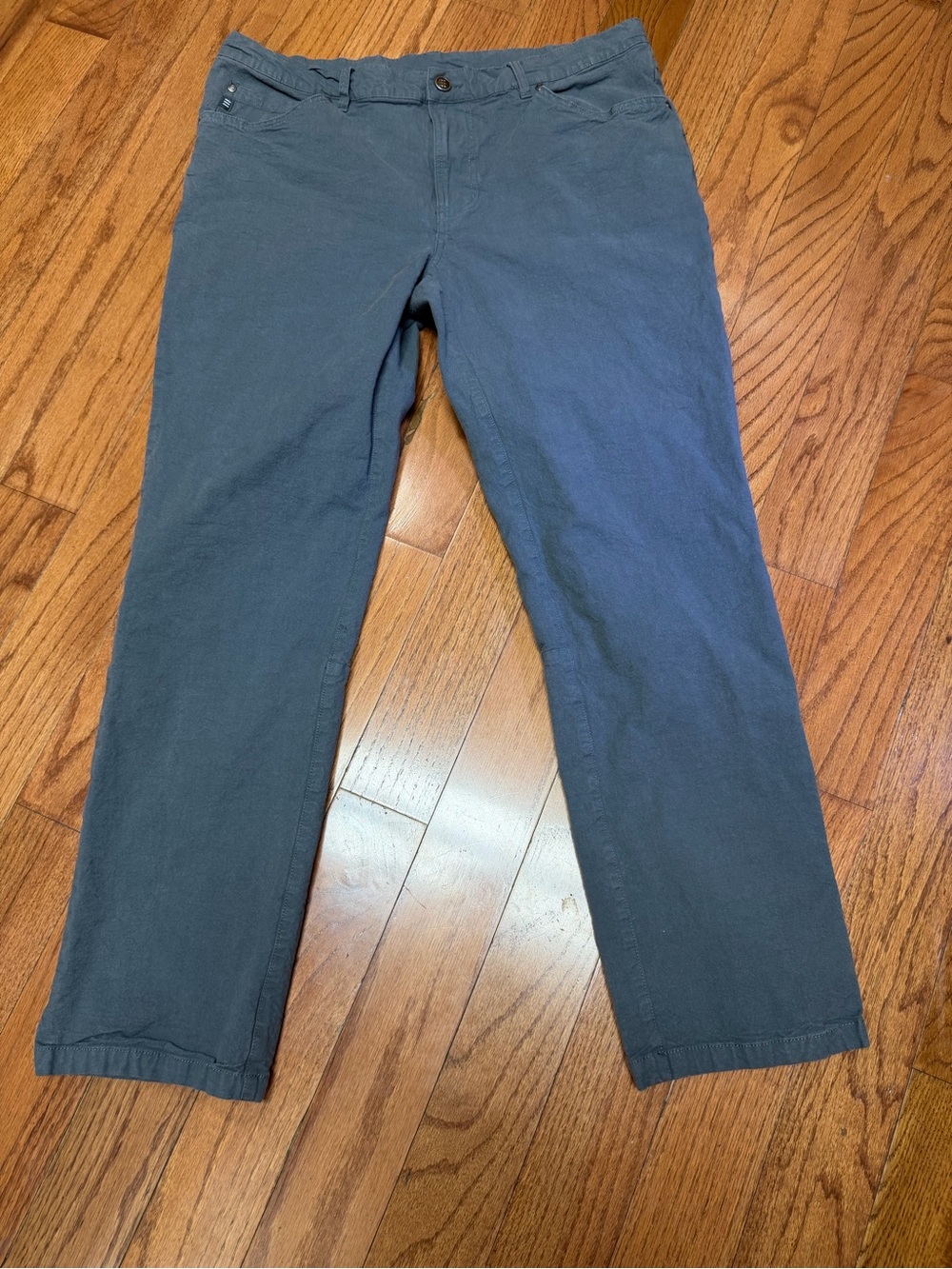 Free Fly Men’s Casual Gray Chino 5 Pocket Pants 36x32 (measures 36x29)